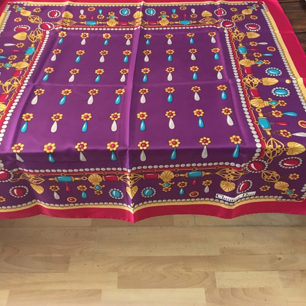 Authentic silk Christian Dior scarf